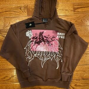 Darc Sport Brown Pink Graphic hoodie size medium new with tags